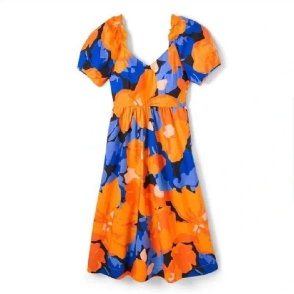 Tabitah Brown Target Floral Print Midi Dress Size 0‎ New with Tags